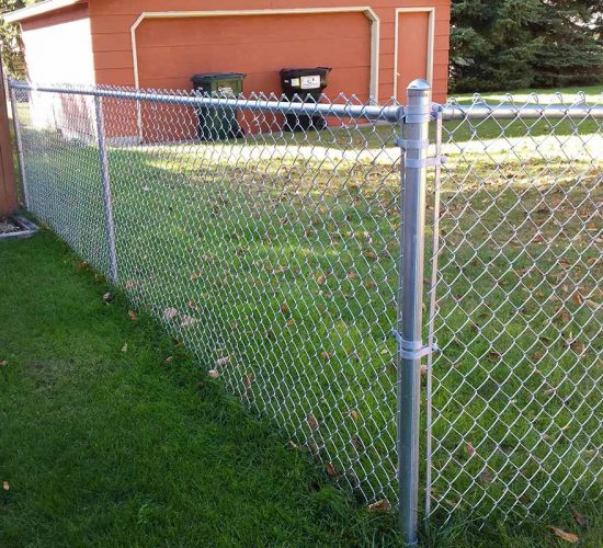 4 Galvanized Chain Link Fence Corner Post