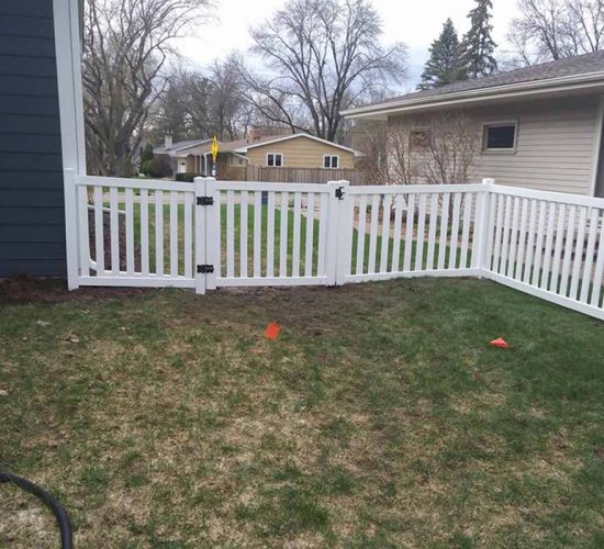 Regency White Vinyl Walk Gate